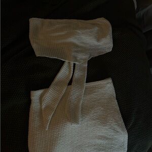 Elegant Cream Skirt Set